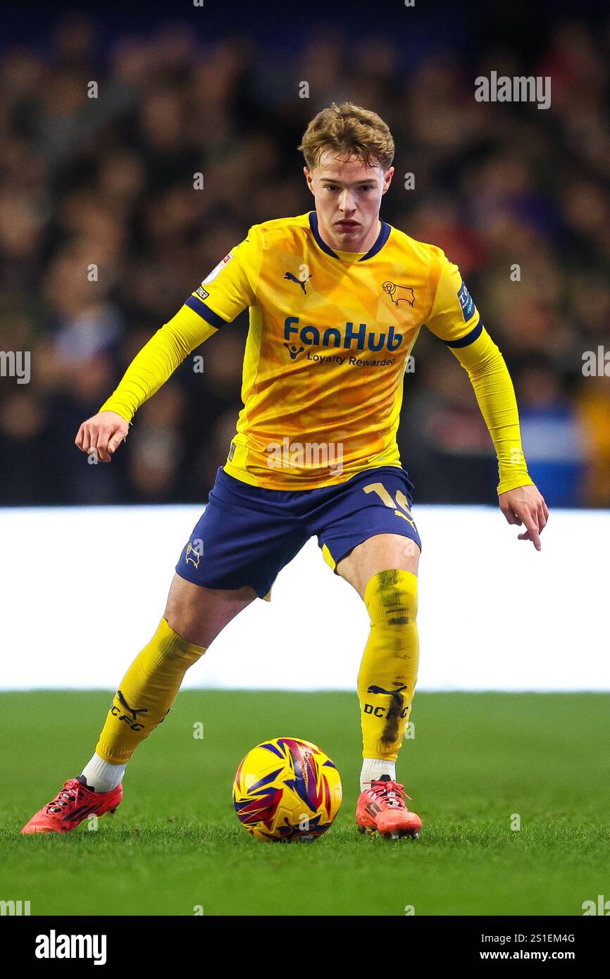 Derby County's Liam Thompson during the Sky Bet Championship match at