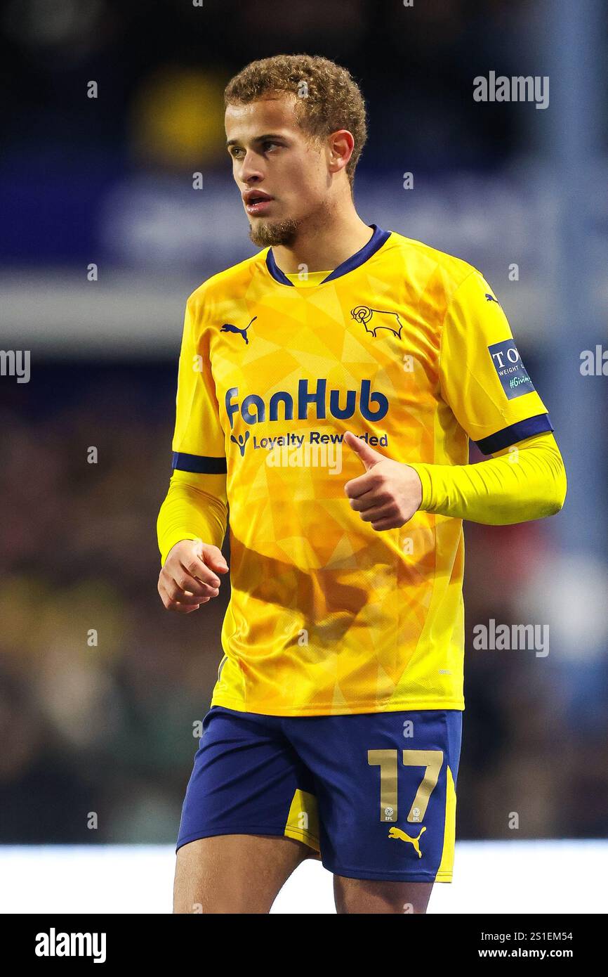 Derby County's Kenzo Goudmijn during the Sky Bet Championship match at