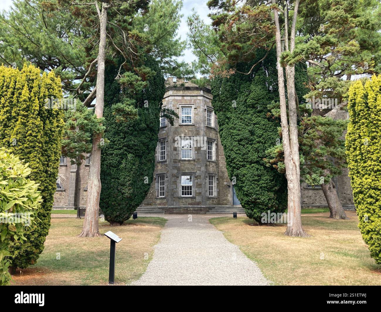 Cork City Gaol. Old city jail of Cork in Ireland. Tourist attraction. Exterior and interior - Smartphone Captured Stock Image