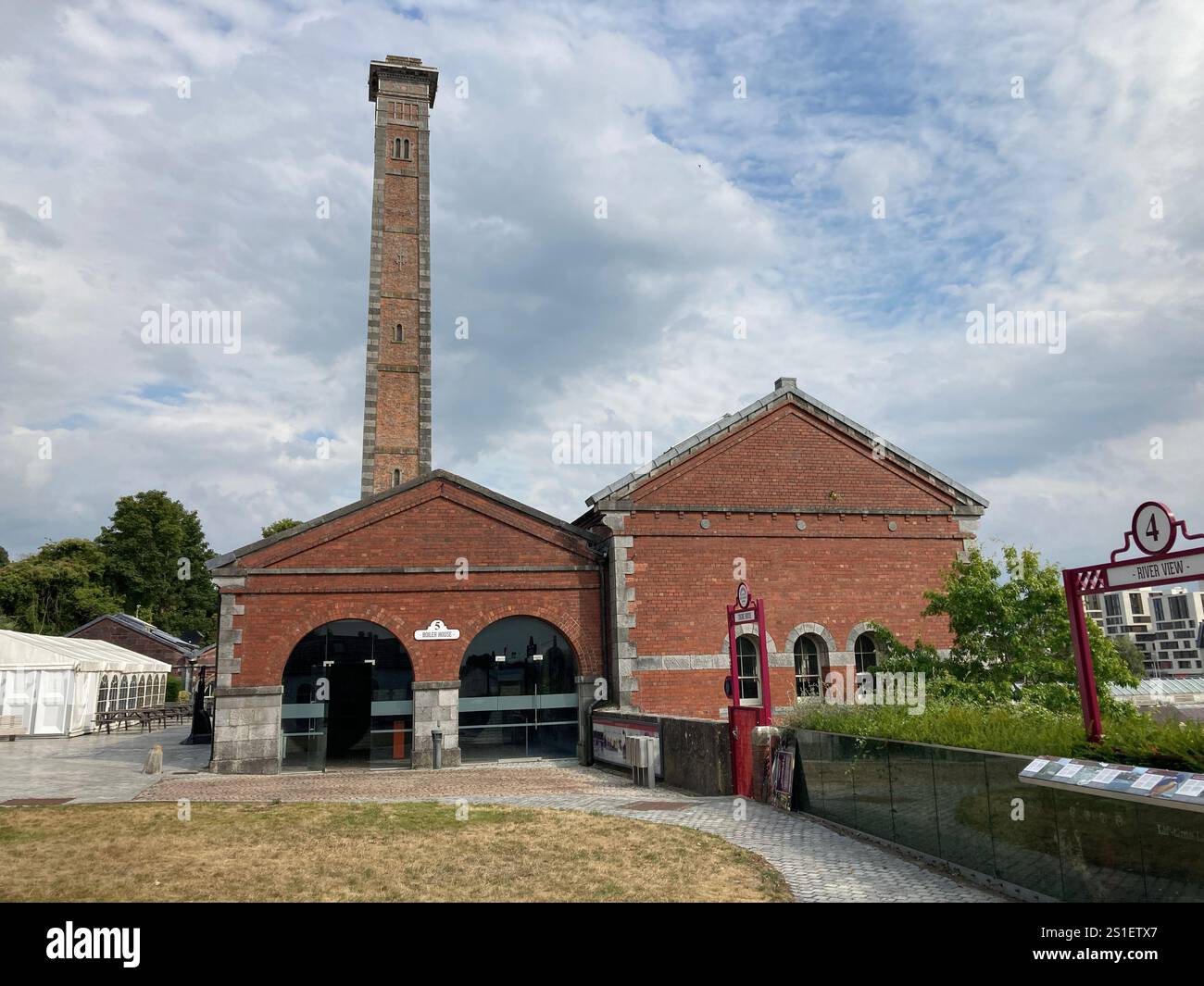 Old Cork Waterworks Experience. Cork tourist attraction. Industrial heritage. Steam pump. Cast iron - Smartphone Captured Stock Image