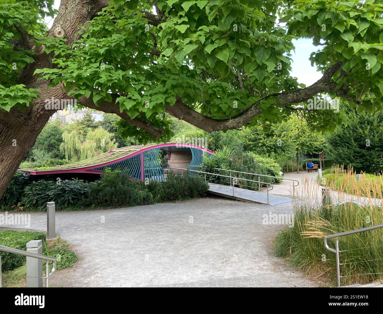 Buildings and streets in Cork, Ireland. Irish iconic landscape with Famous building and architecture - Smartphone Captured Stock Image