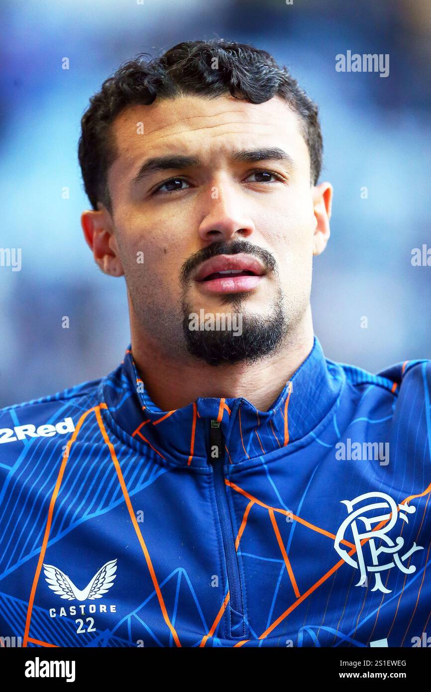 Jefte Vital da Silva Dias, professional football player, playing for Rangers Football Club. Stock Photo