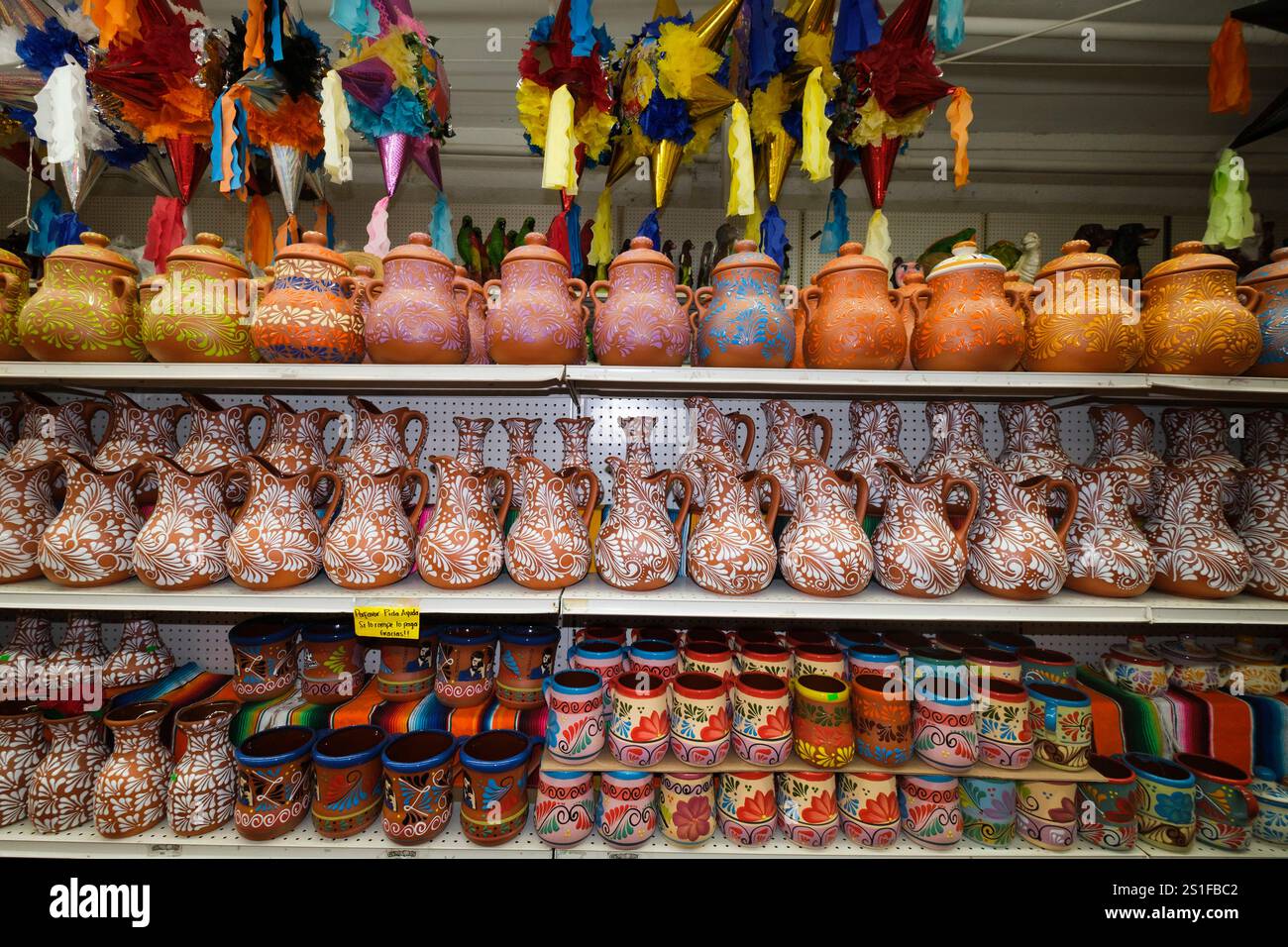 Mexican shopping area on Olympic near Central Ave., Los Angeles, California, United States of America Stock Photo