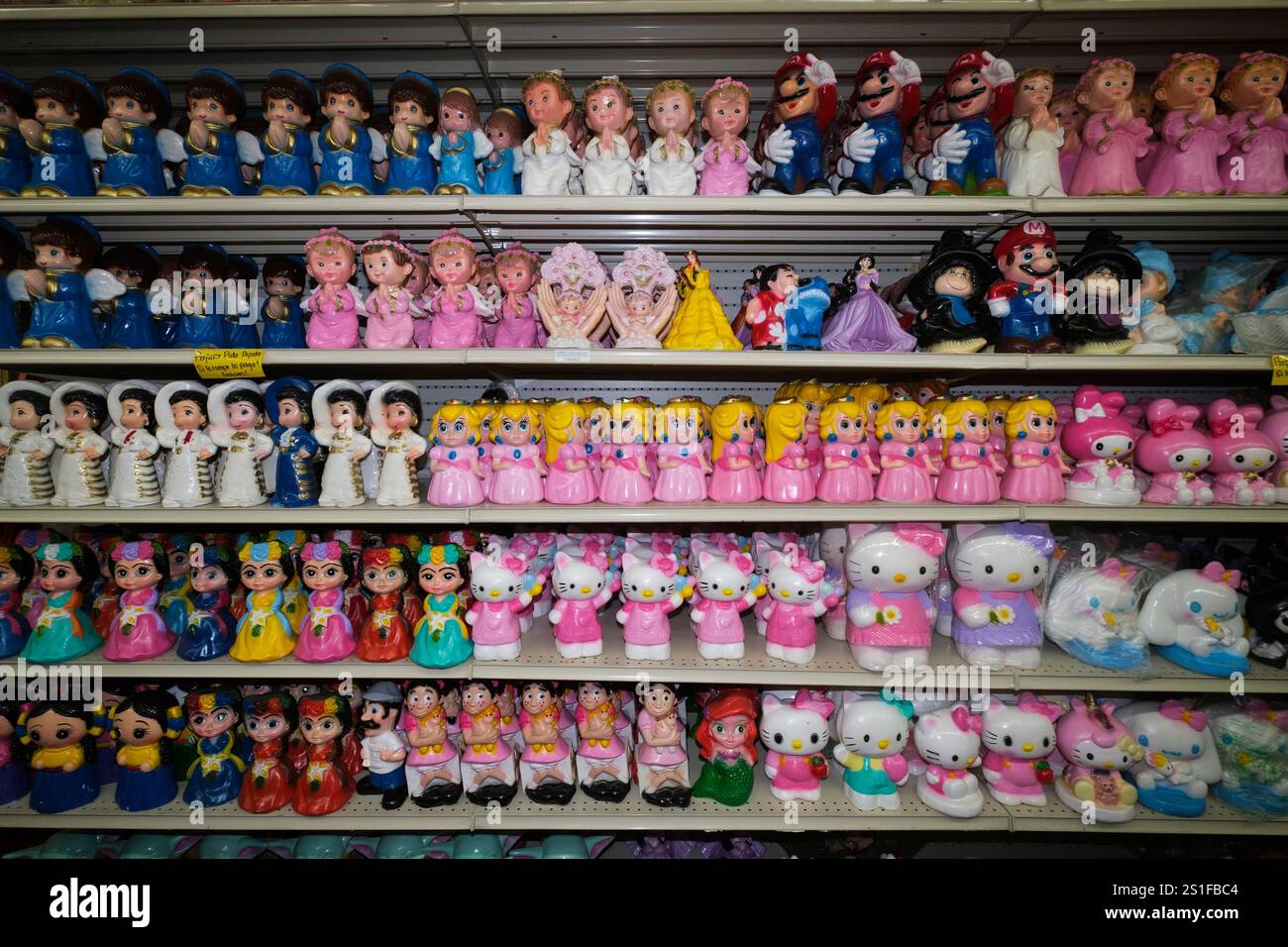 Mexican shopping area on Olympic near Central Ave., Los Angeles, California, United States of America Stock Photo