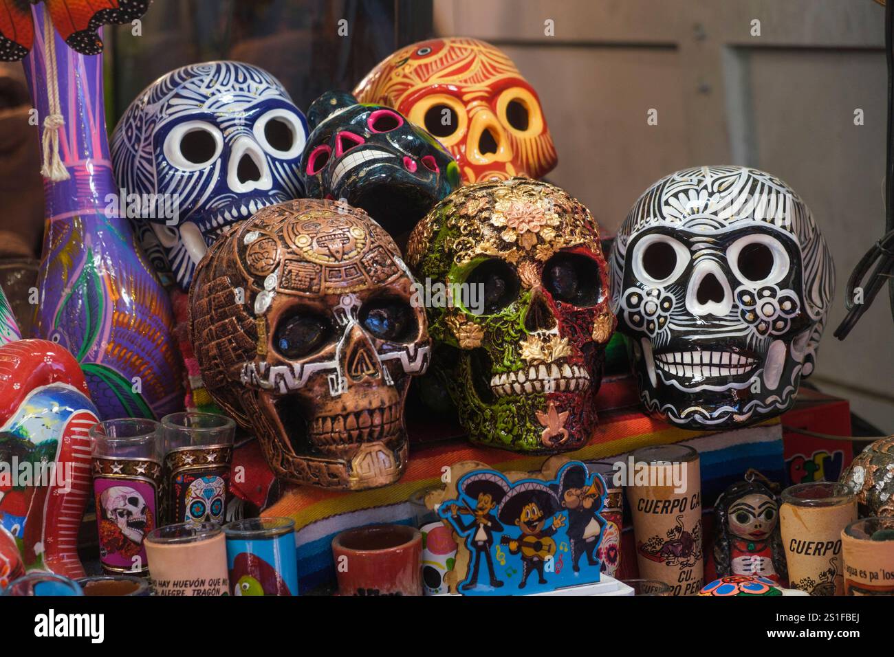 Olvera Street, Los Angeles, California, United States of America Stock Photo