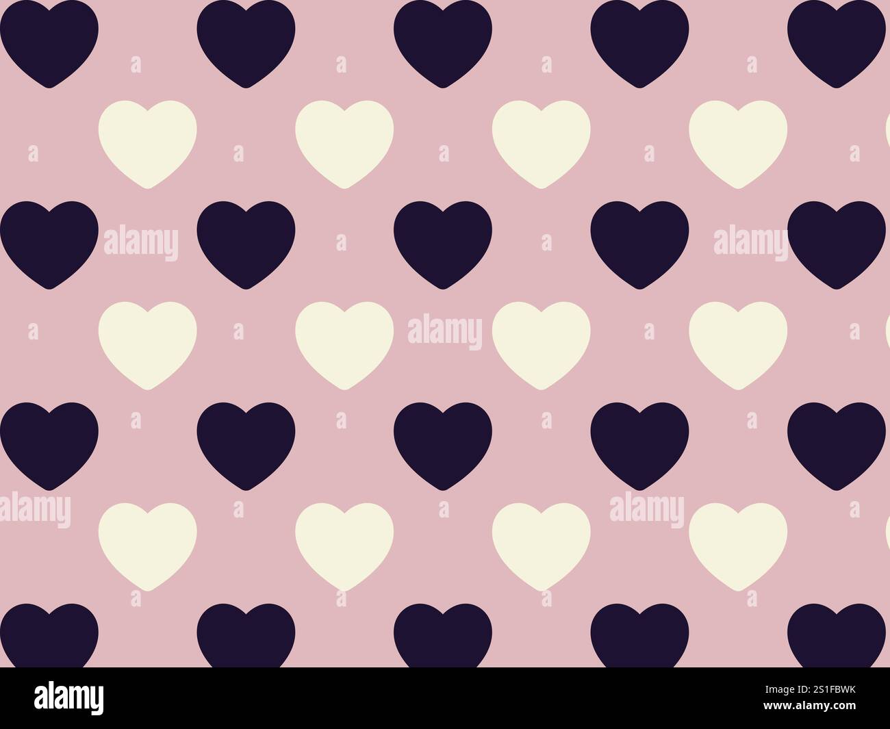 Heart symbol. Vector pattern. Flat style Stock Vector Image & Art - Alamy