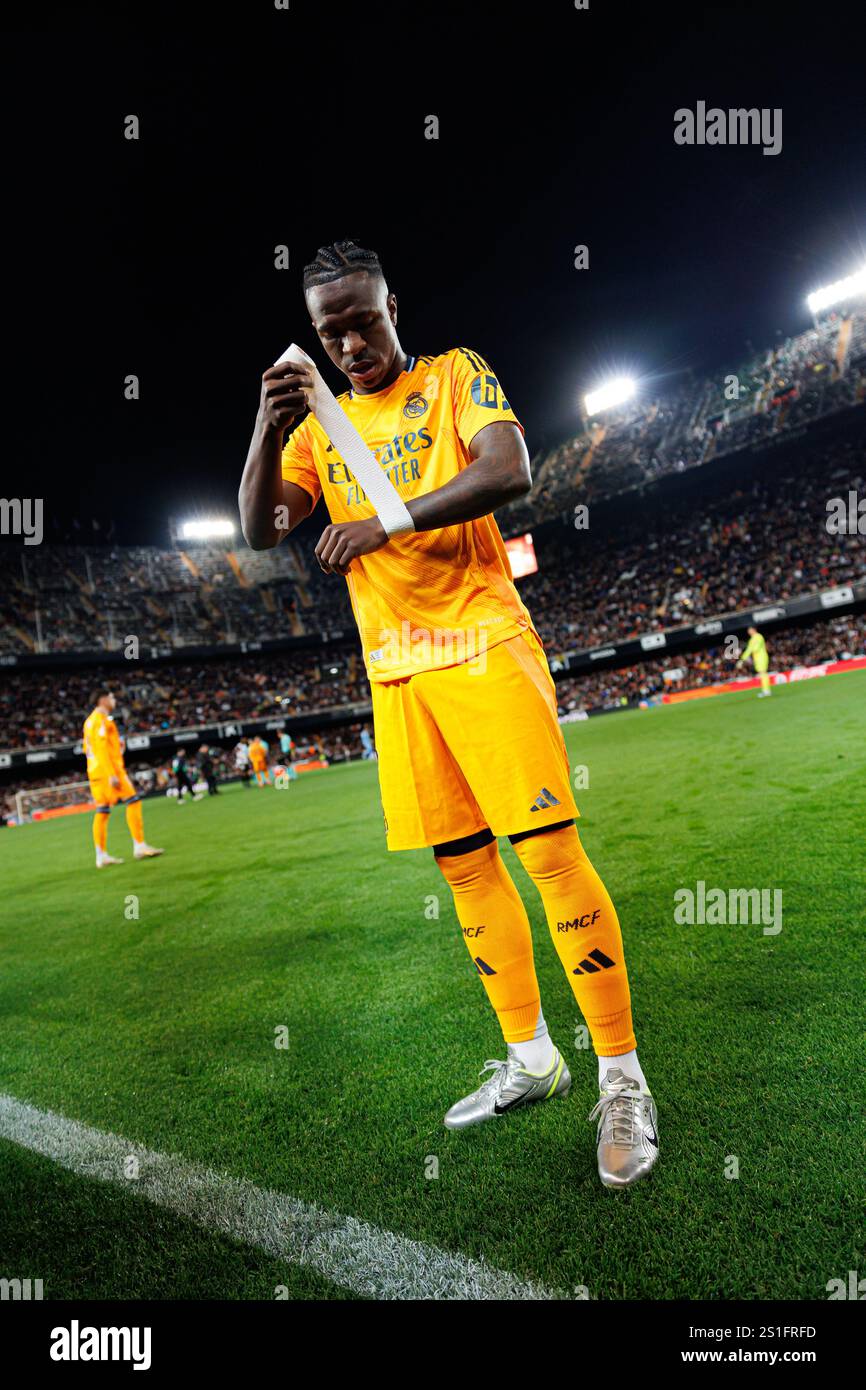 Valencia, Spain. 3rd Jan 2025. Vinicius Junior (Real Madrid FC) seen