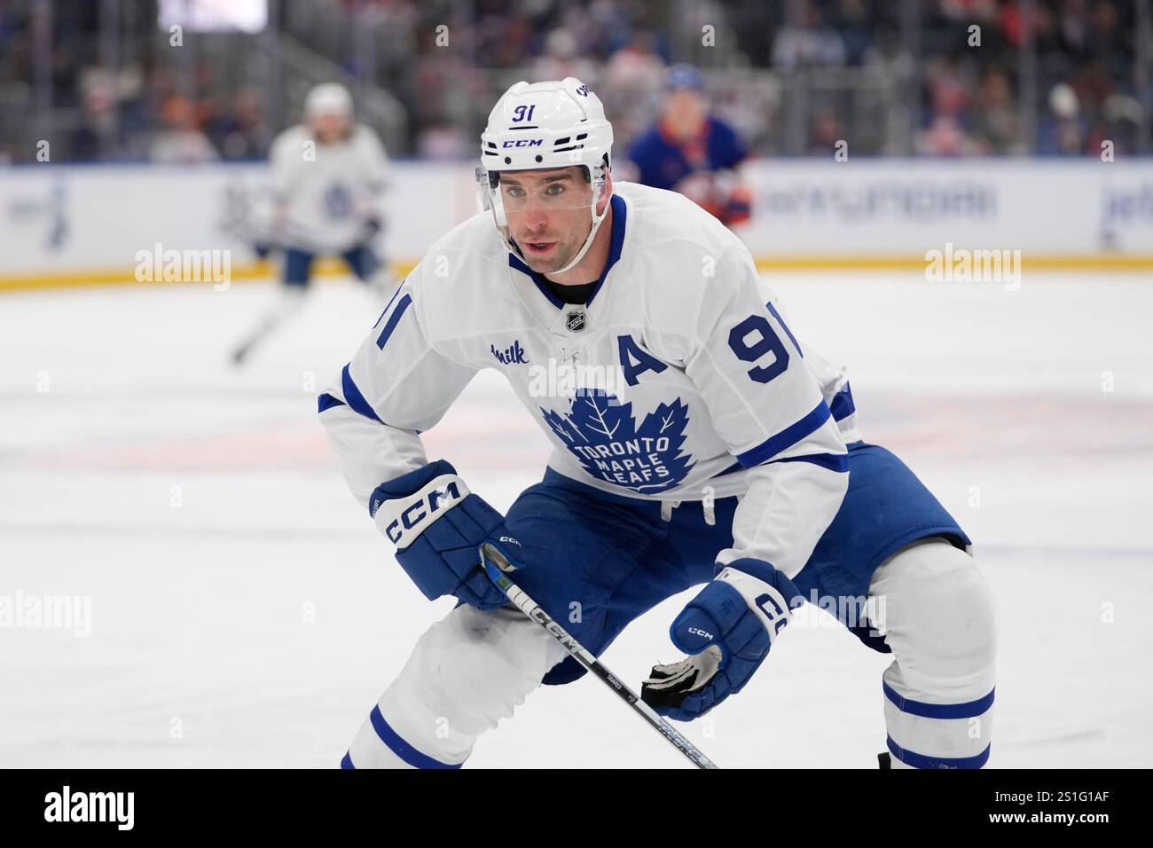 Toronto Maple Leafs' John Tavares (91) during the first period of an