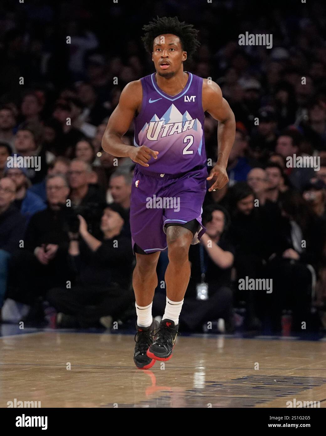 Utah Jazz's Collin Sexton (2) during the first half of an NBA