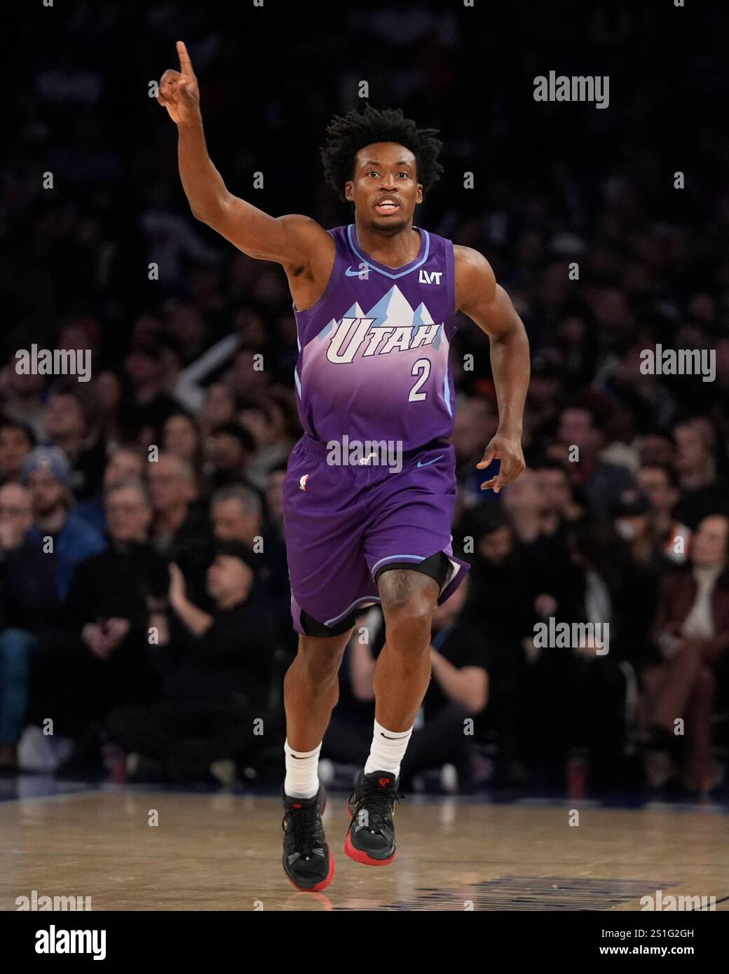 Utah Jazz's Collin Sexton (2) during the first half of an NBA