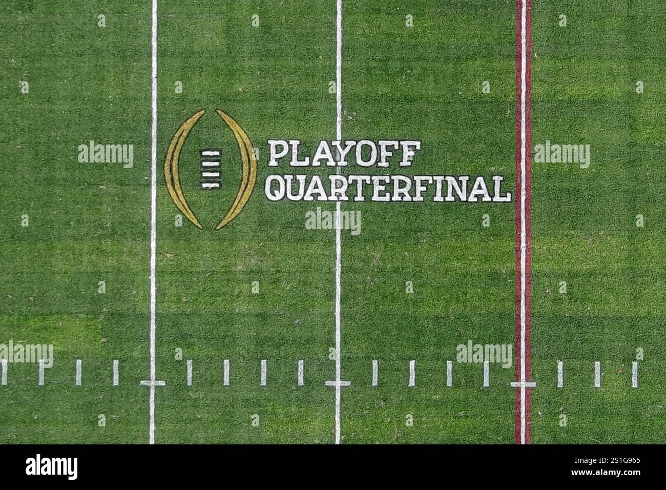 A general overall aerial view of the College Football Playoff