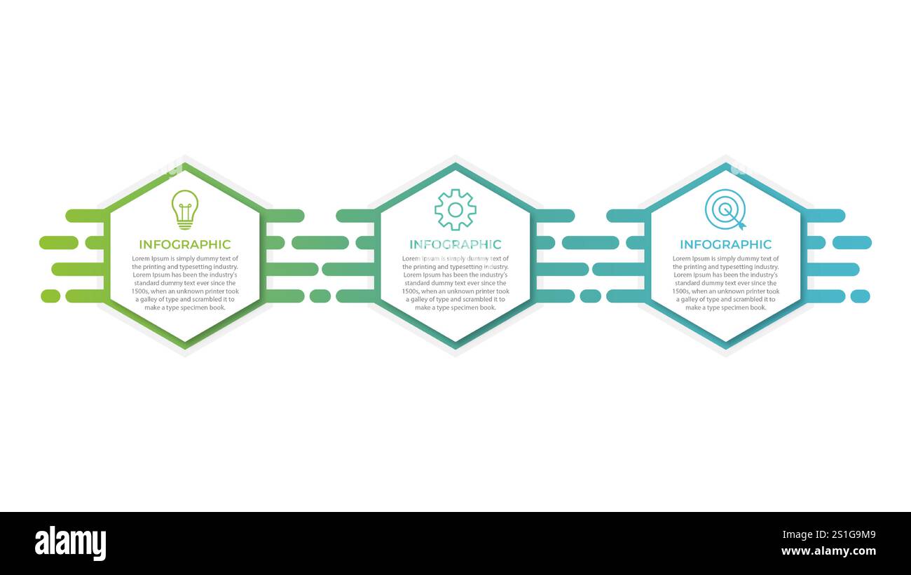 Presentation business infographic template with 3 options. Vector ...