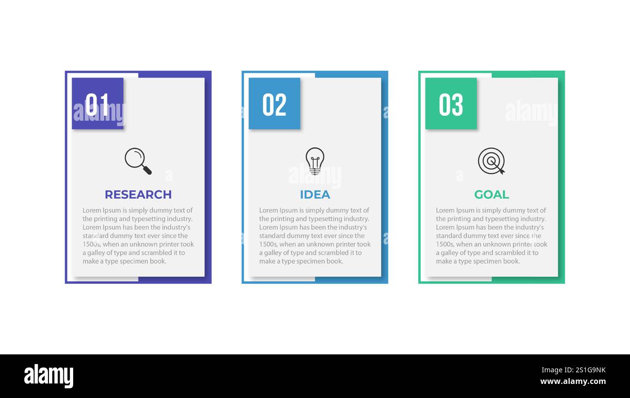 Presentation business infographic template with 3 options. Vector ...