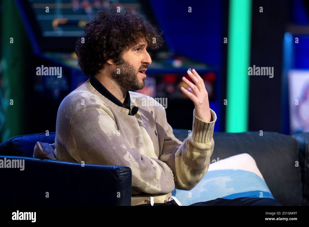 American Rapper and Comedian Lil Dicky appears as a guast at the taping ...