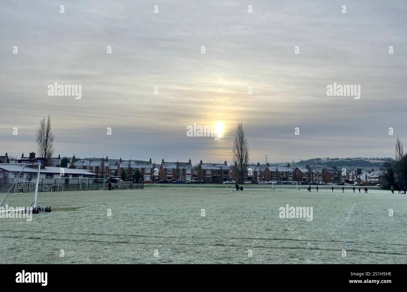 Frosty scenes at Orangefield Park in east Belfast. Picture date