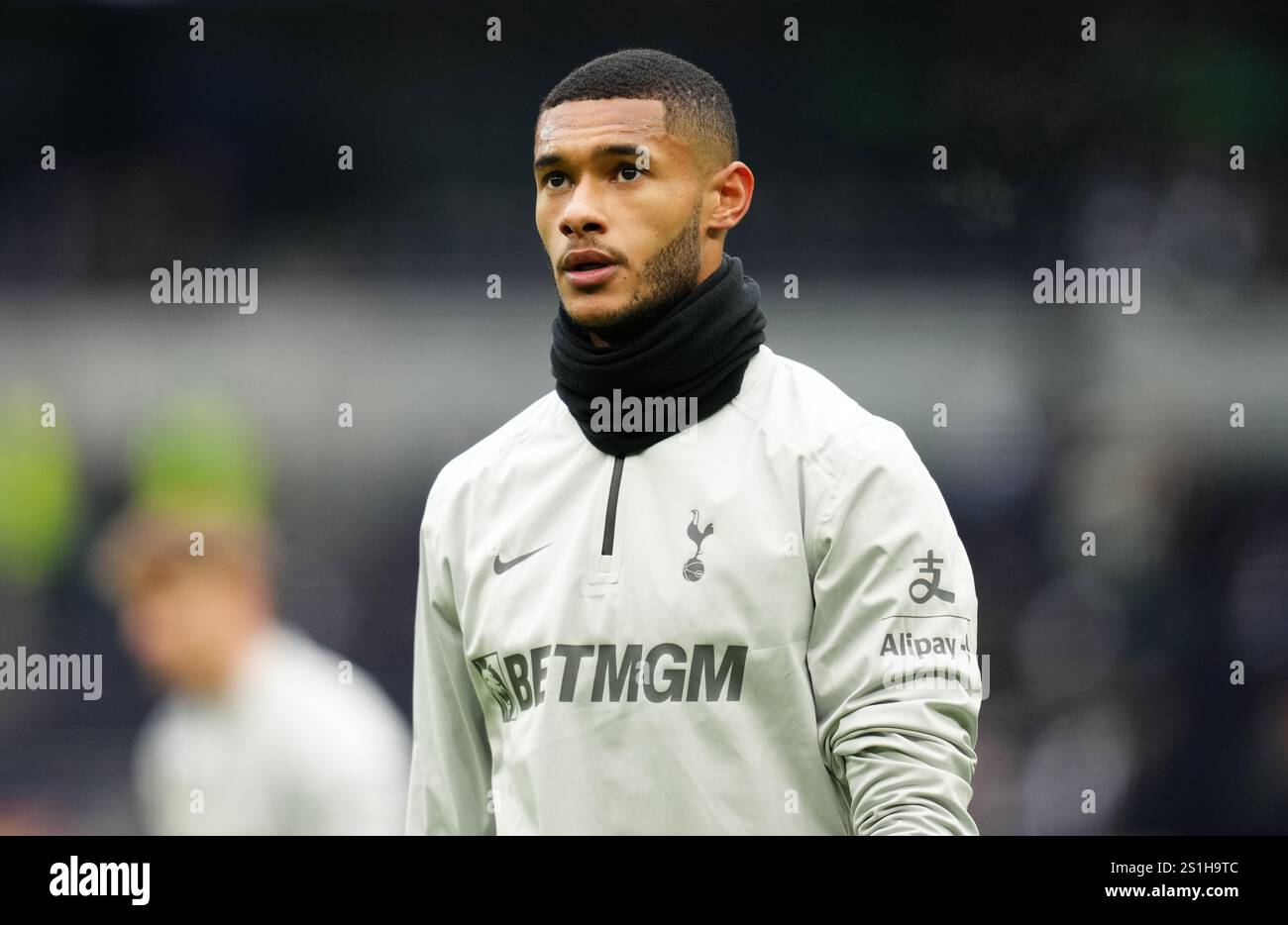 Tottenham Hotspur goalkeeper Brandon Austin warming up before the ...