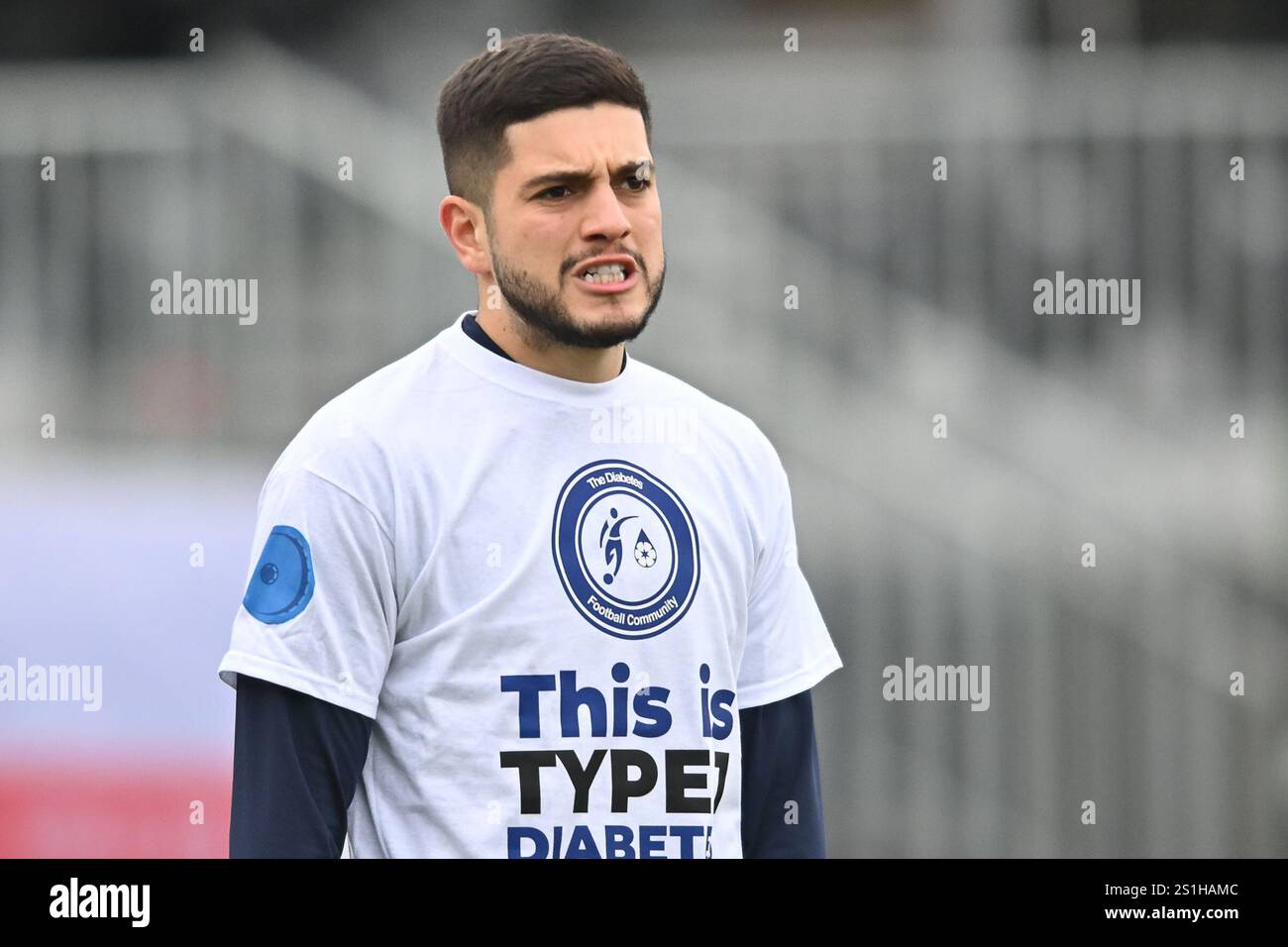 Ruel Sotiriou (10 Bristol Rovers) warms up during the Sky Bet League 1 ...