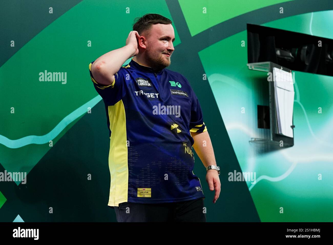 Luke Littler after winning the final of the Paddy Power World Darts
