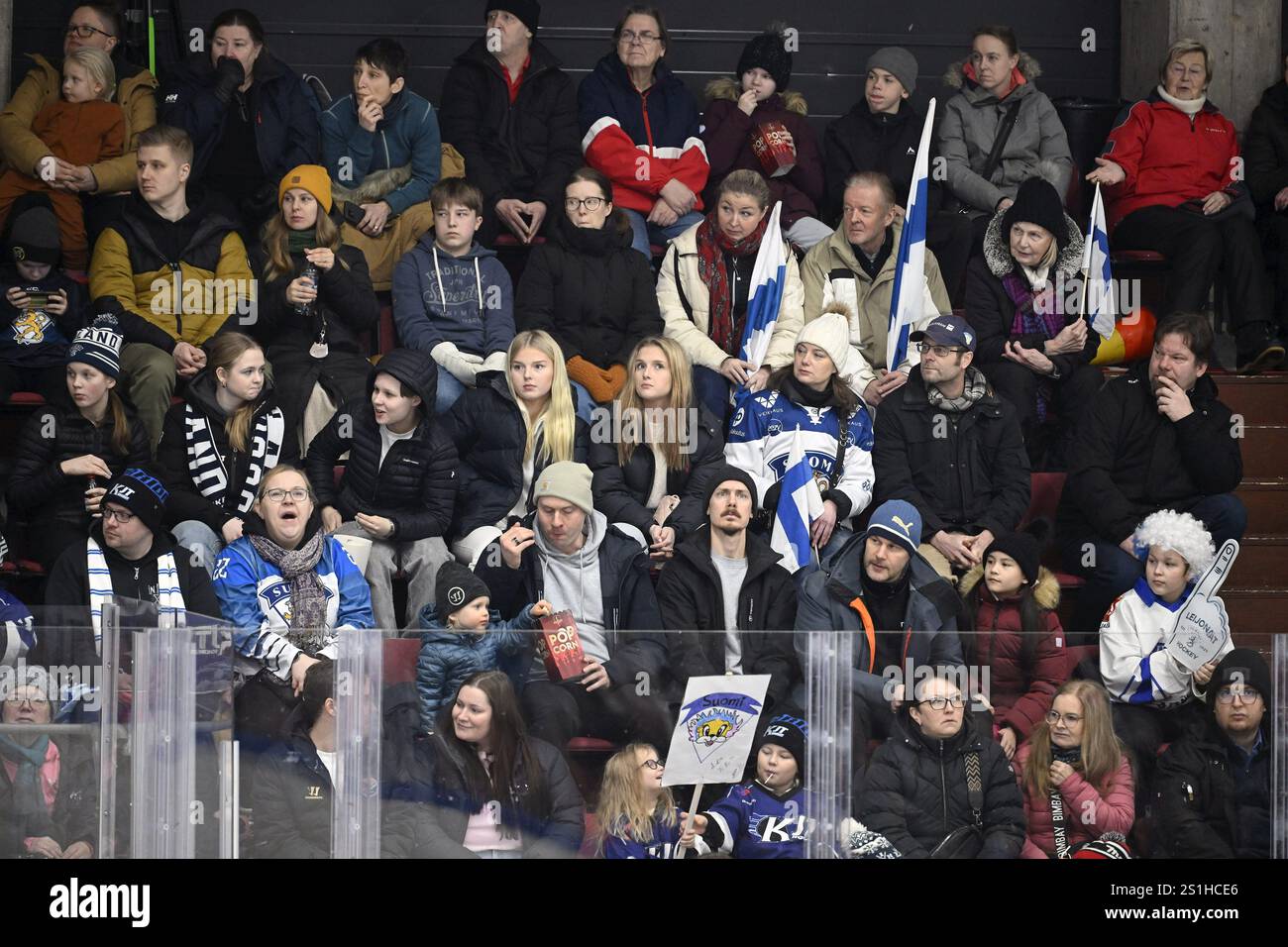Spectators during the 2025 IIHF U18 Women's World Championship ice