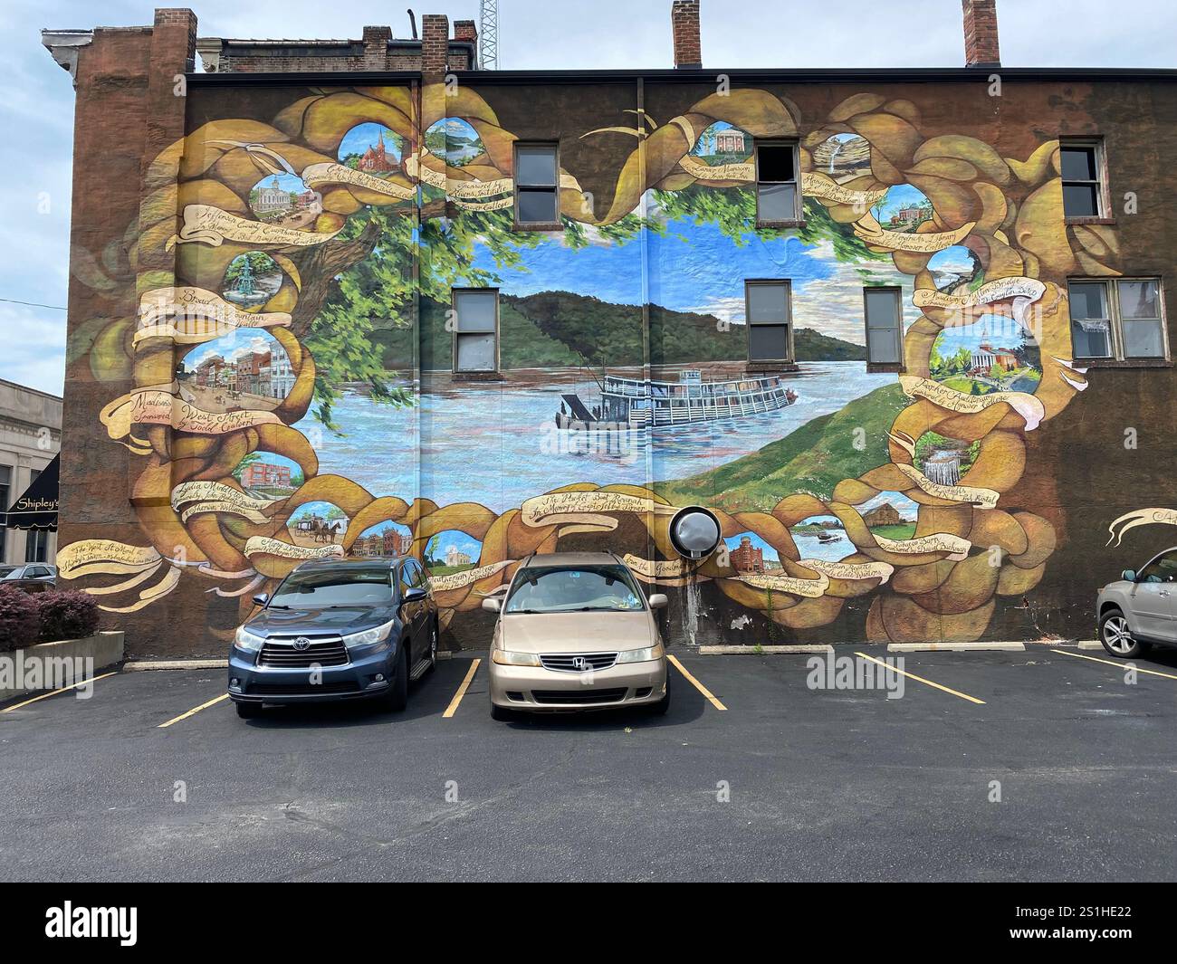 Mural, Madison, Indiana - Smartphone Captured Stock Image