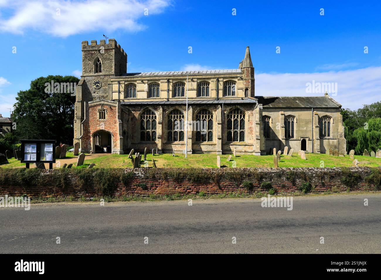 View over the church of St Mary Magdalene at Wiggenhall St Mary ...