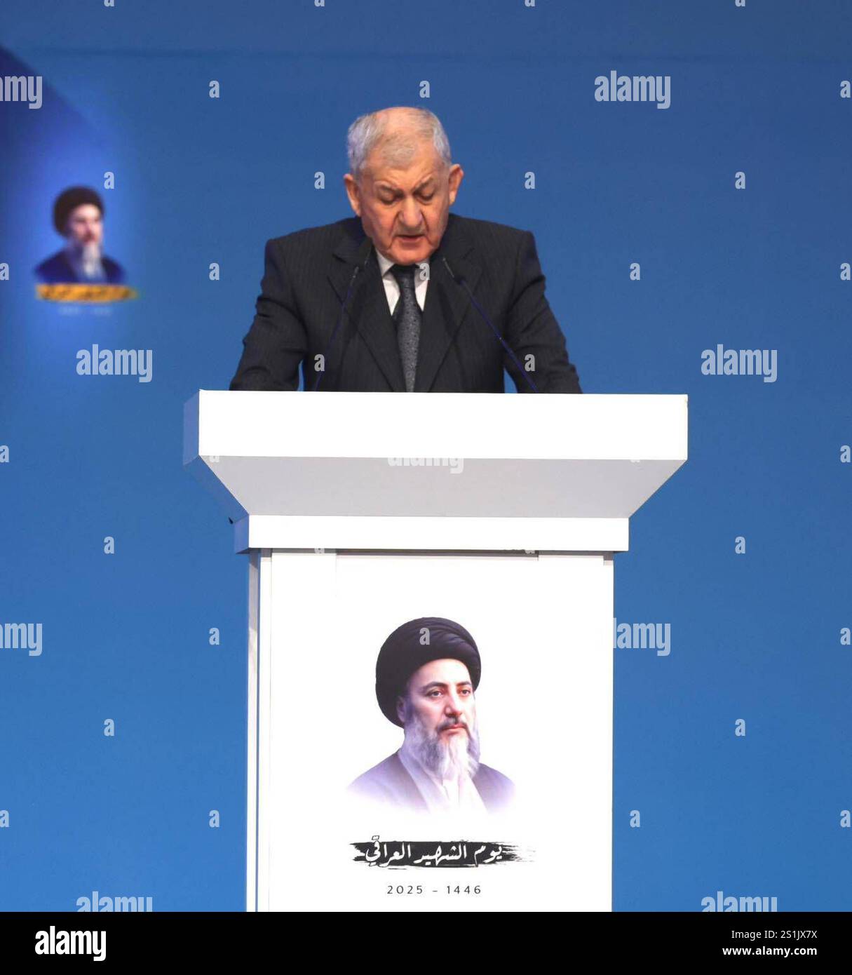 Jamal Rashid Iraqi President Abdul Latif Jamal Rashid, participates in the memorial ...