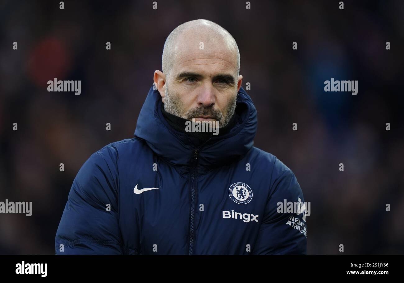 Chelsea manager Enzo Maresca before the Premier League match at ...