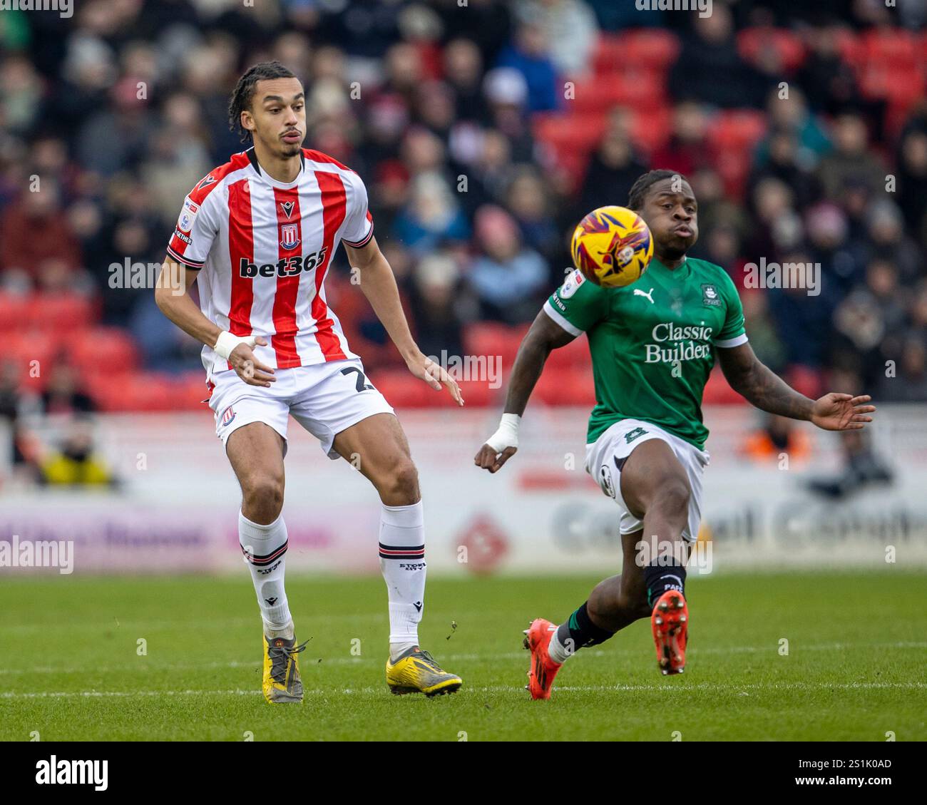 4th January 2025; Bet365 Stadium, Stoke, Staffordshire, England; EFL ...