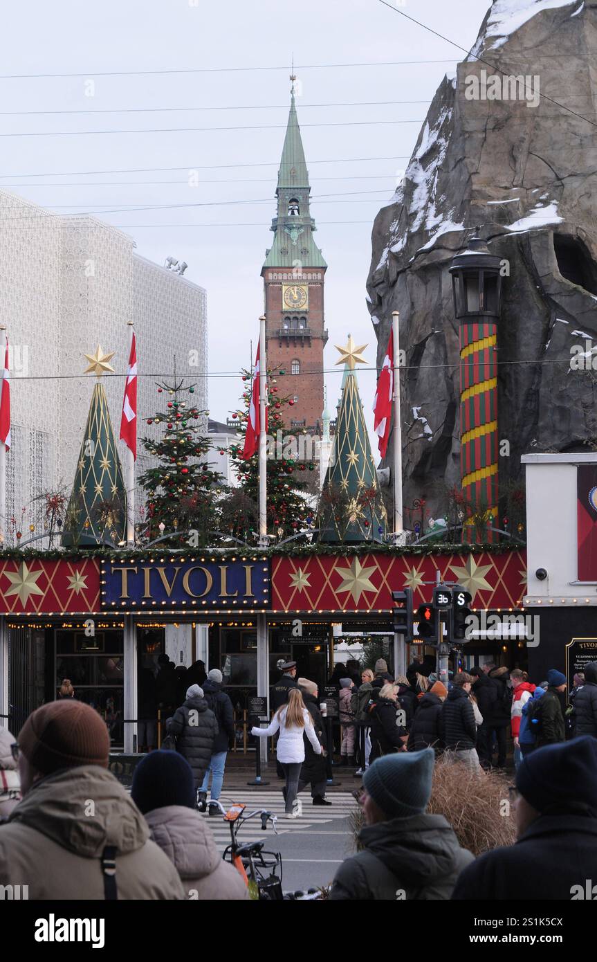 Copenhagen/ DenmarK/04 JANUARY 2025/ View of tivoli garden in danish
