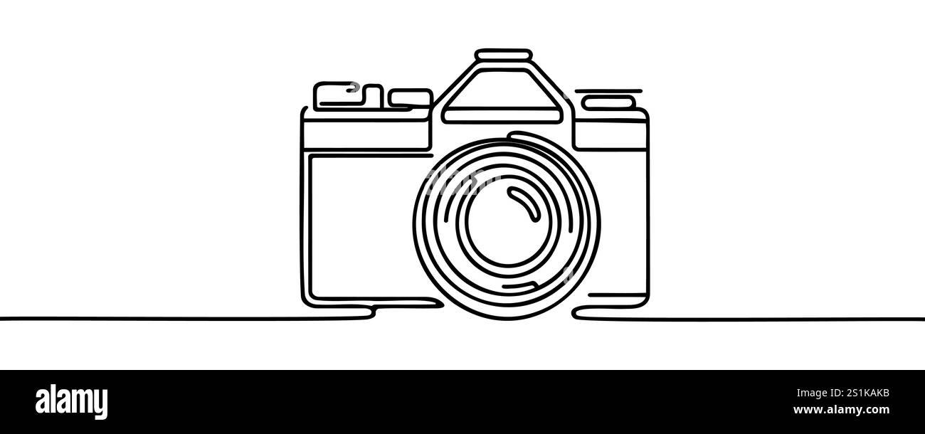 Camera Shutter Line Drawing