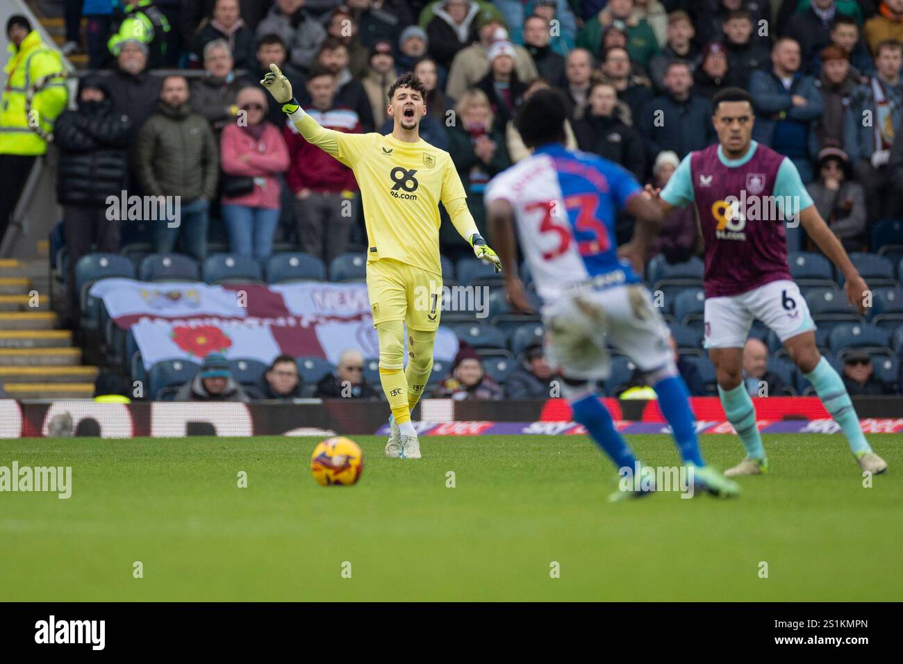 James Trafford 1 (GK) of Burnley FC gesticulates during the Sky Bet