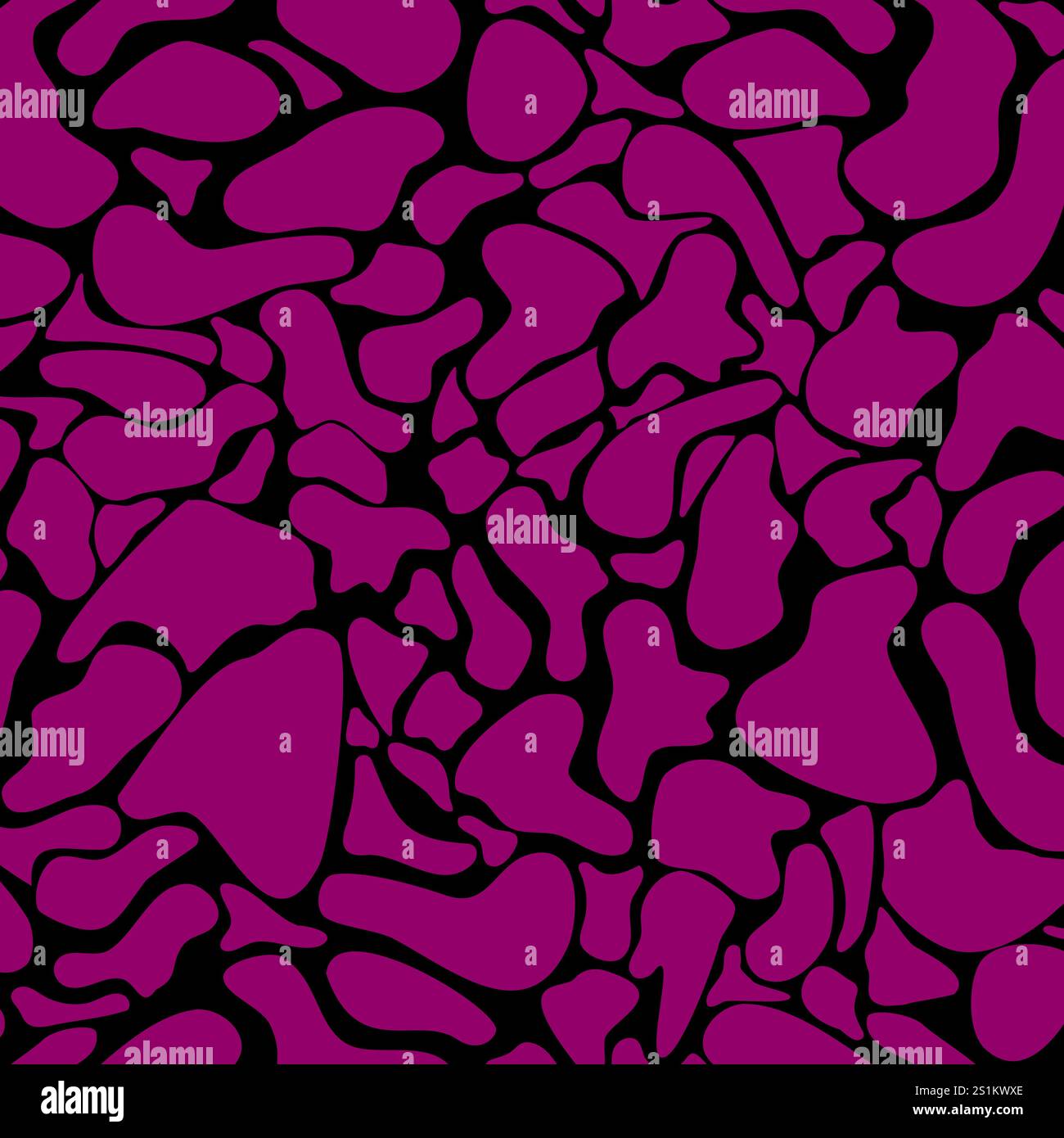 Seamless pattern with crimson spots on a black background Stock Vector