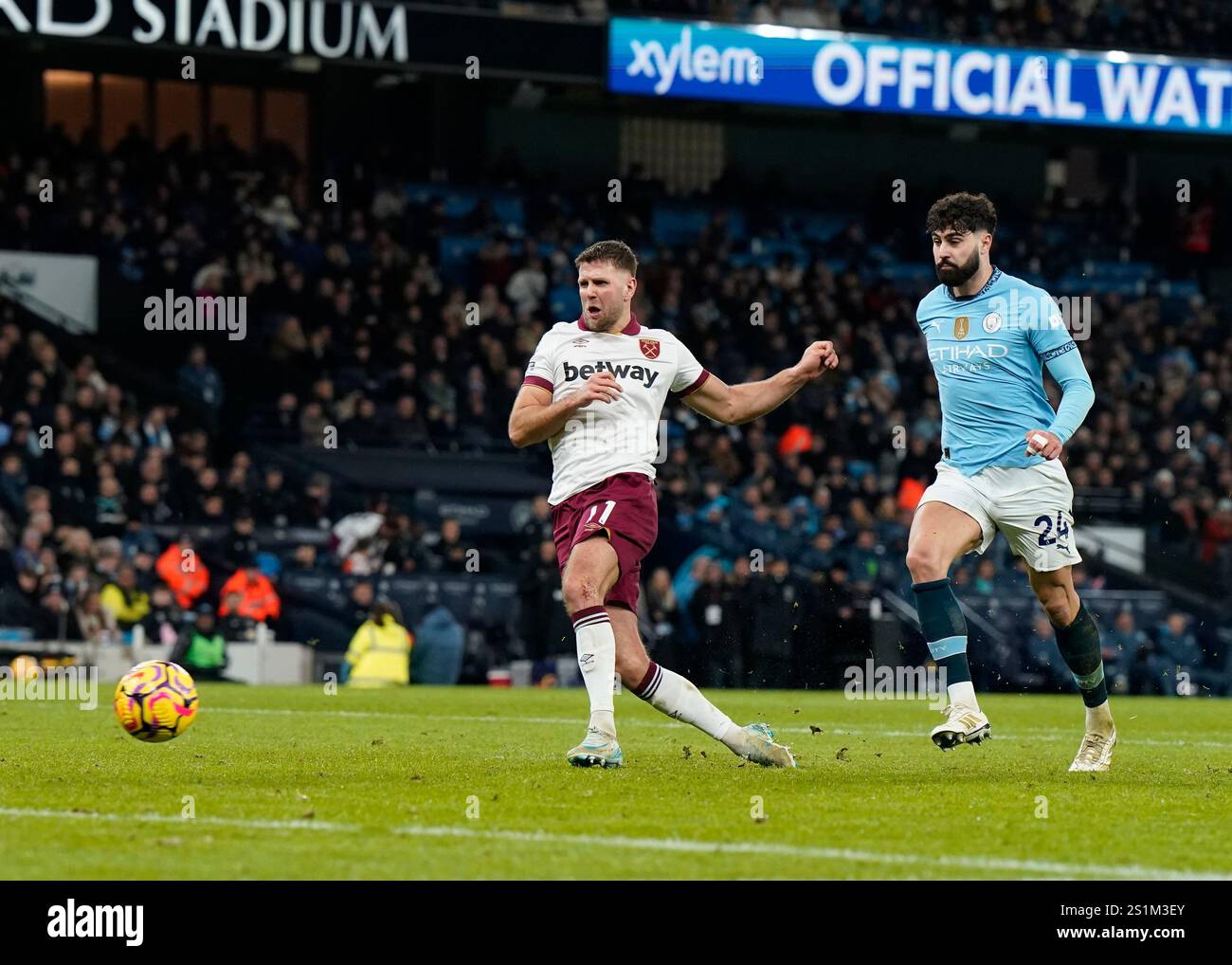 Manchester, England, 4th January 2025. Niclas Füllkrug of West Ham