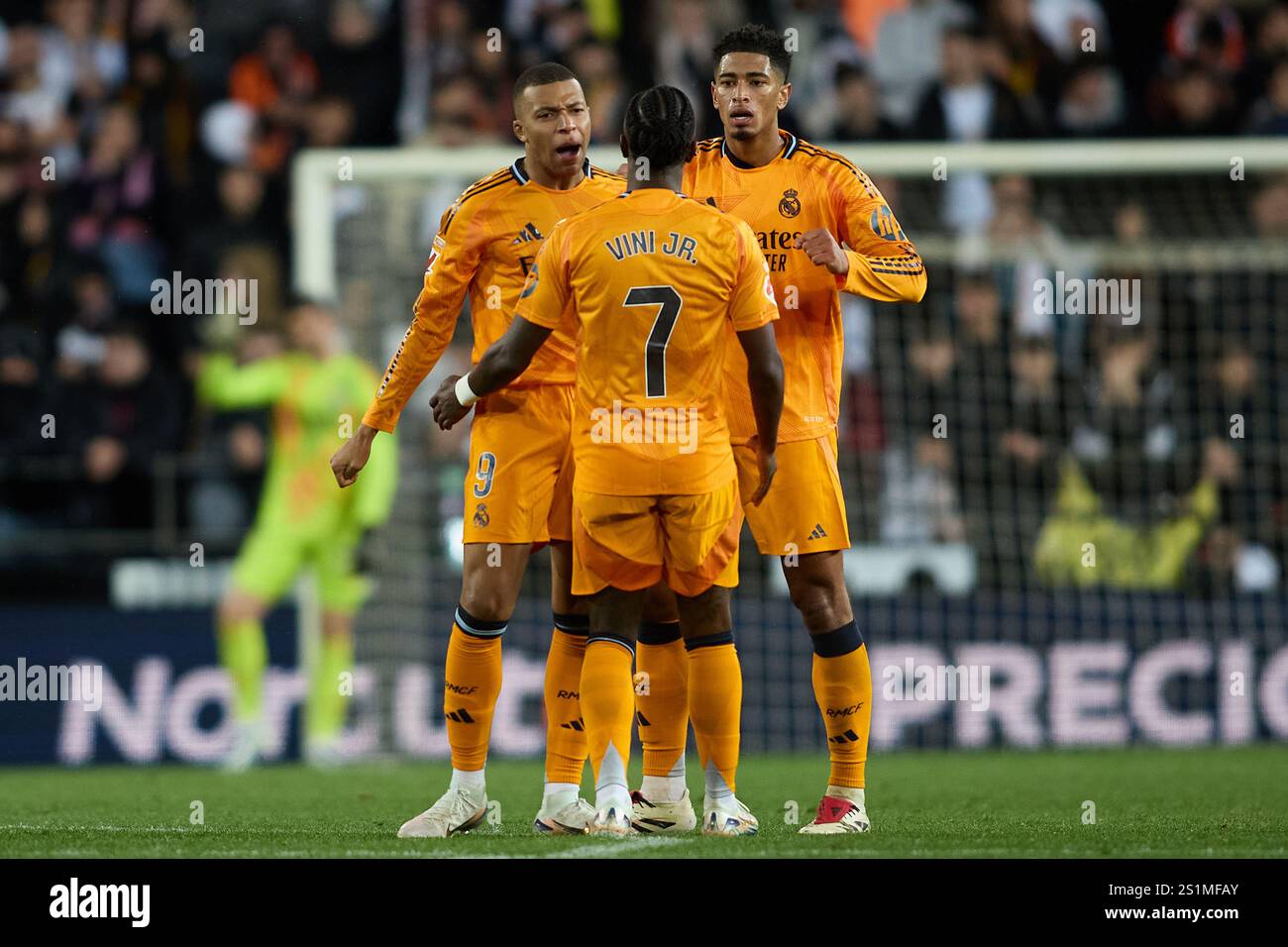 Kylian Mbappe Vinicius Junior And Jude Bellingham Of Real Madrid Seen kylian-mbappe-vinicius-junior-and-jude-bellingham-of-real-madrid-seen