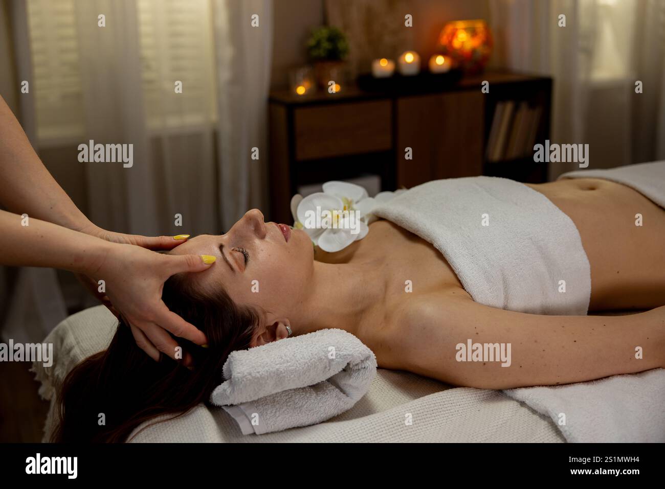 A calming spa environment that features a deeply relaxing massage along ...