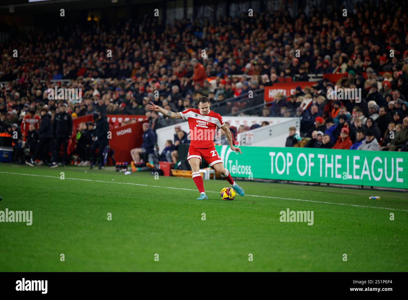 4th January 2025; Riverside Stadium, Middlesbrough, England; EFL