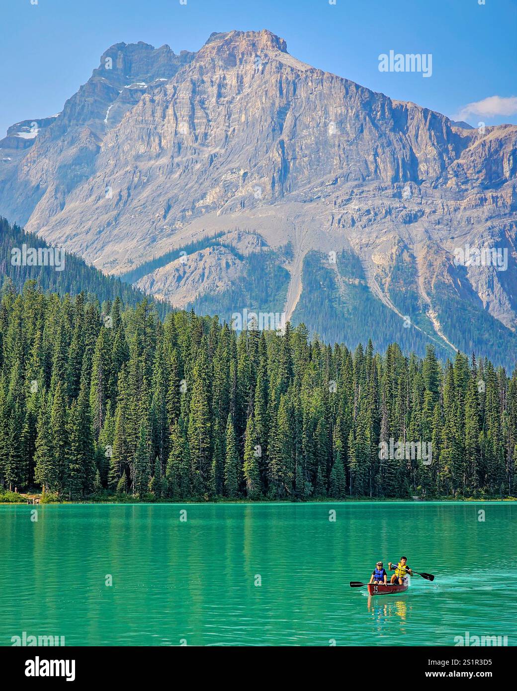 Emerald Lake in British Columbia Canada Stock Photo