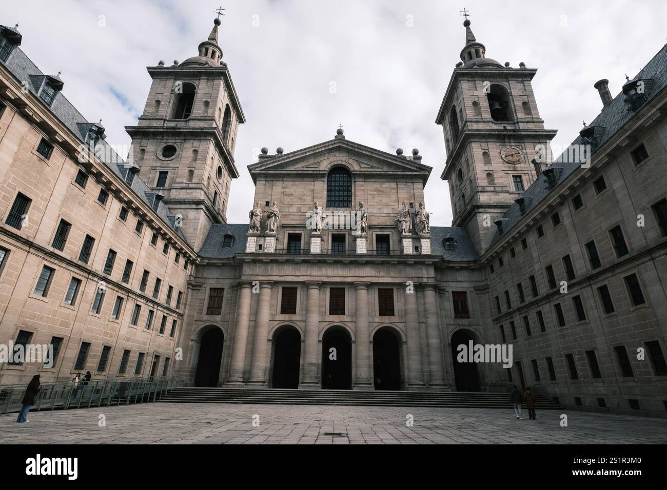 View of the Monastery of El Escorial in San Lorenzo de El Escorial ...