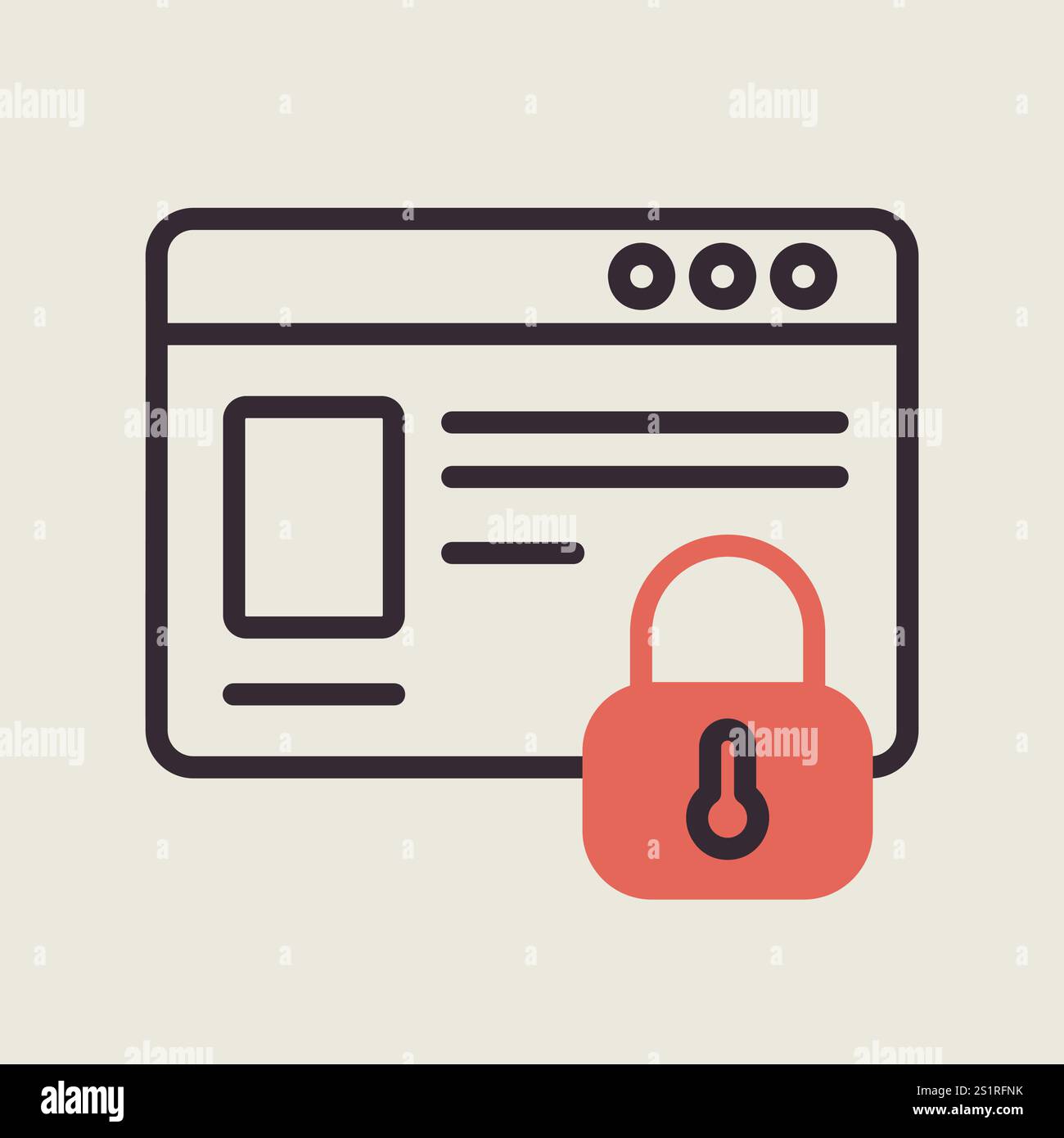 Trusted website, information safety vector icon. Security sign. Graph ...
