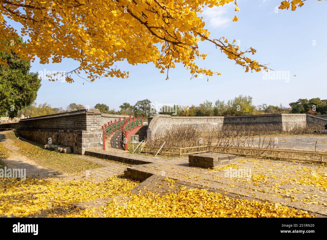Hanjingtang historic site inside Yuanmingyuan Park in Beijing, China. Emperor Qianlong built for his retirement. Stock Photo