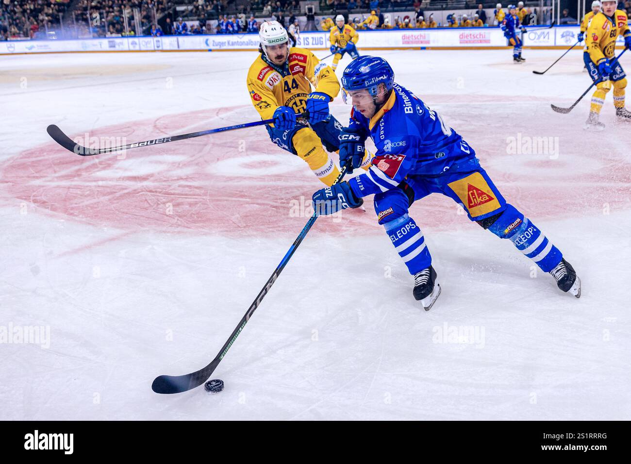 Andreas Wingerli 40 (EV Zug) is followed by Matej Stransky 44 (HC