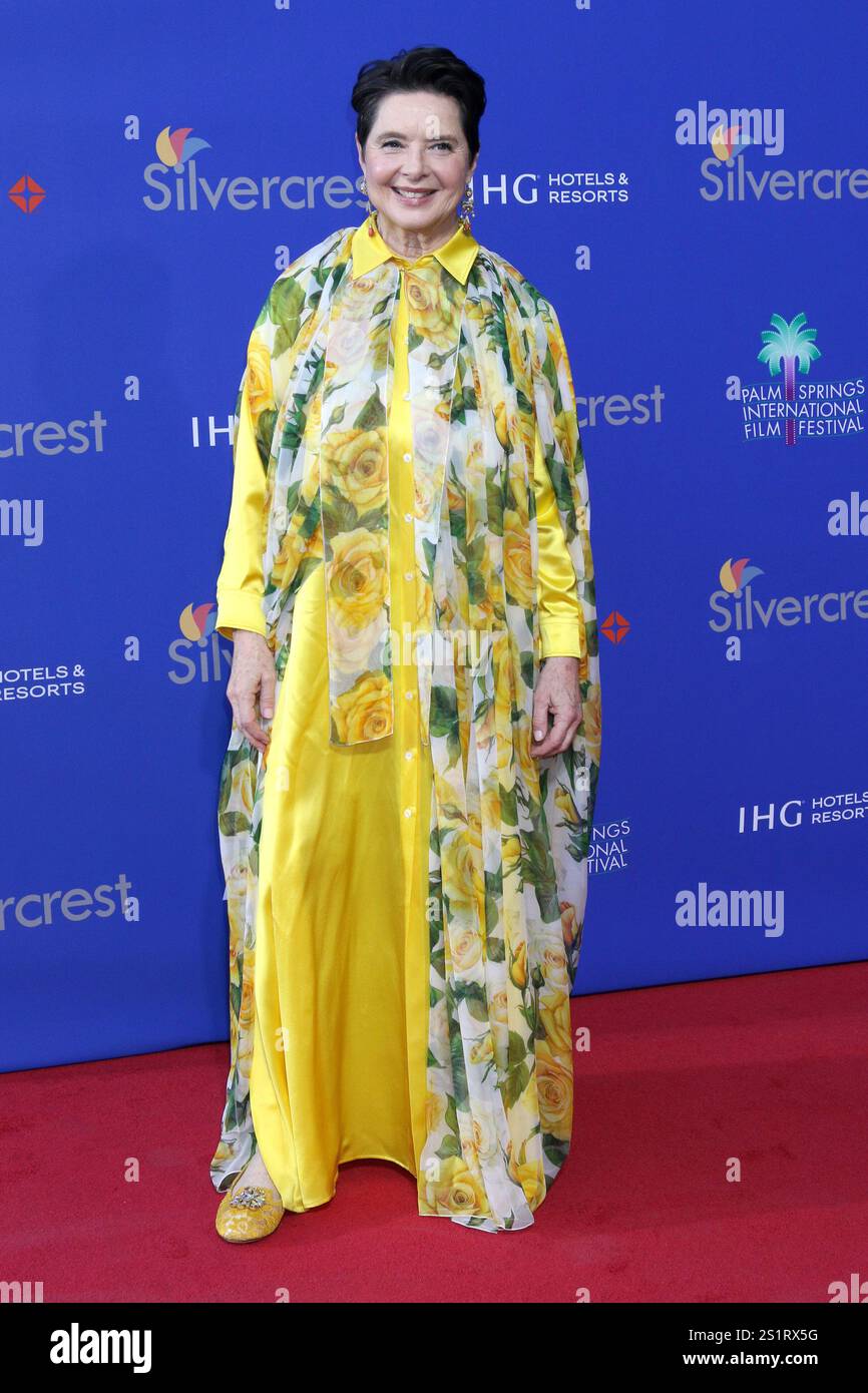 Palm Springs, USA. 3, January, 2025. Pictured left to right, Isabella