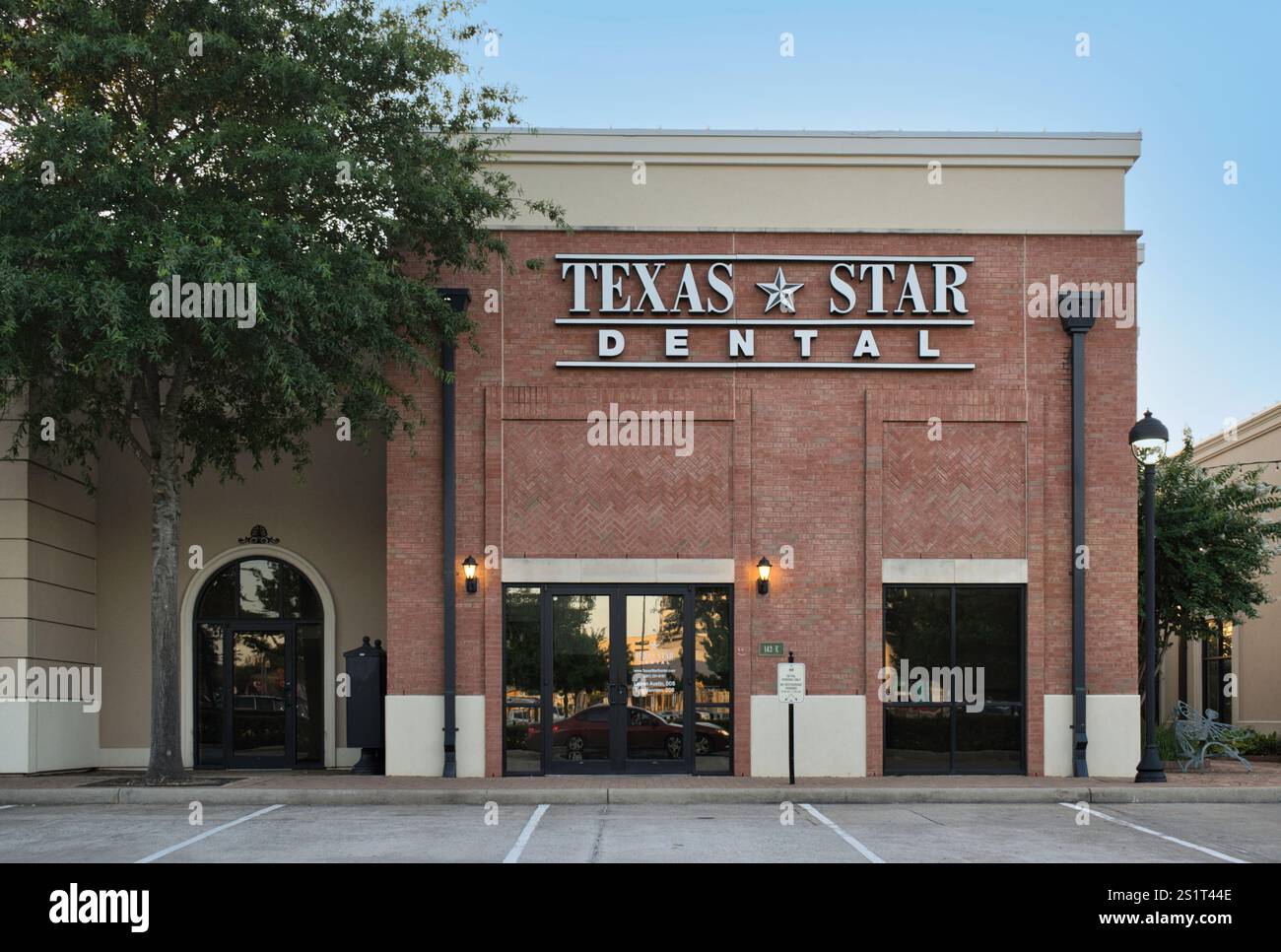 Houston, Texas USA 06-23-2024: Texas Star Dental dentist office business storefront oral care health. Stock Photo