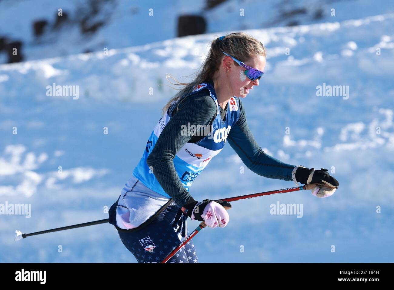 Cross Country Ski World Cup Tour de ski. Tesero, Italy on January 3
