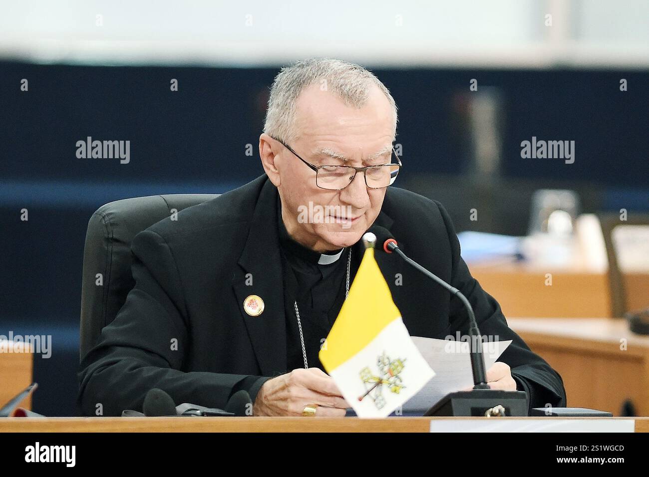 Cardinal Rio Rio de Janeiro, Brazil, November 19, 2024. Pietro Parolin, Cardinal of ...