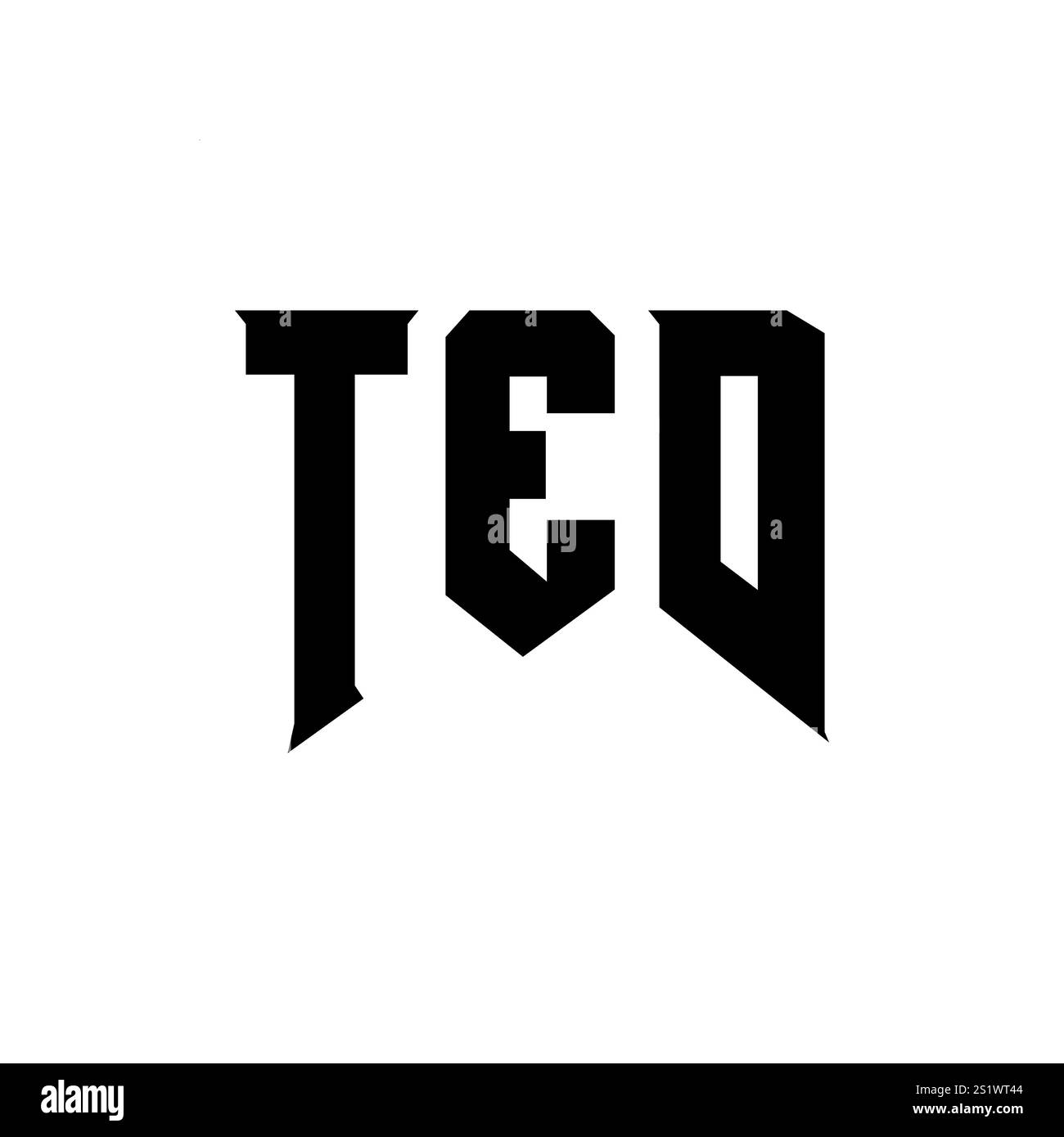 TED letter logo design for technology company. TED logo design black ...