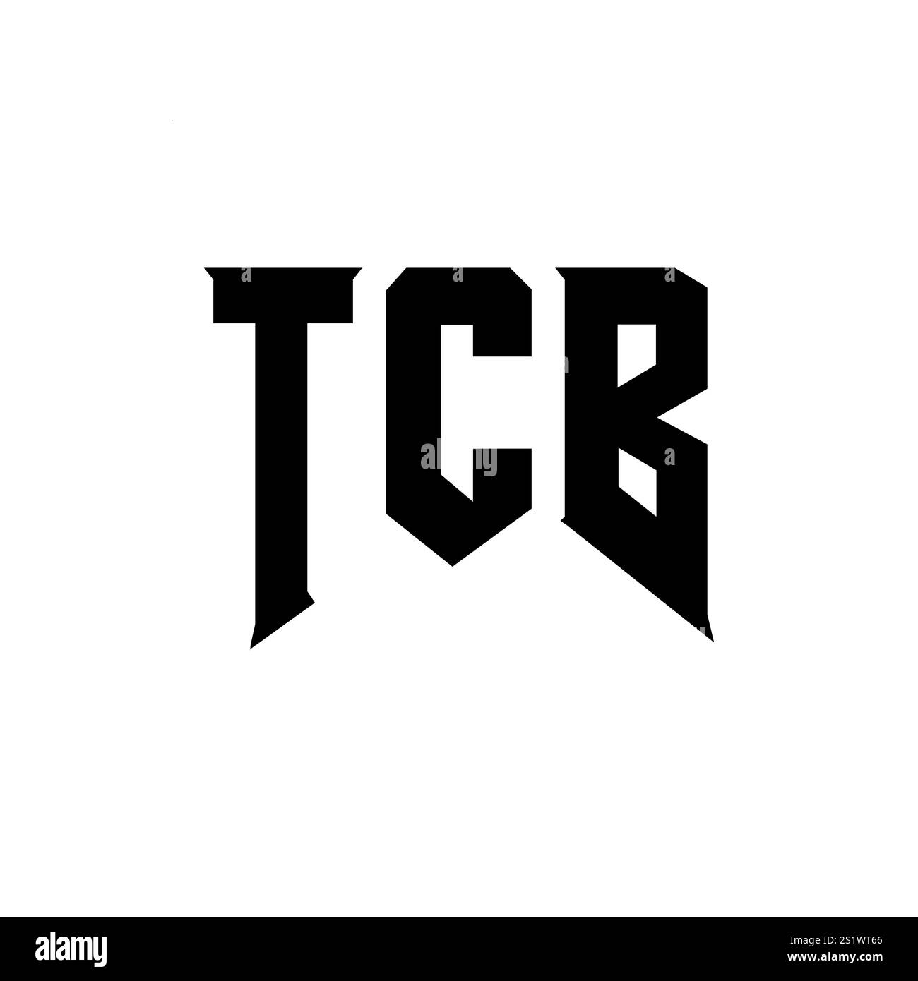 TCB letter logo design for technology company. TCB logo design black