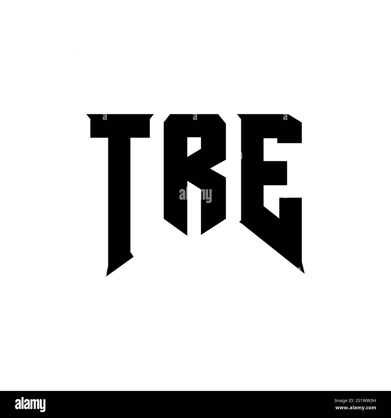 TRE letter logo design for technology company. TRE logo design black ...