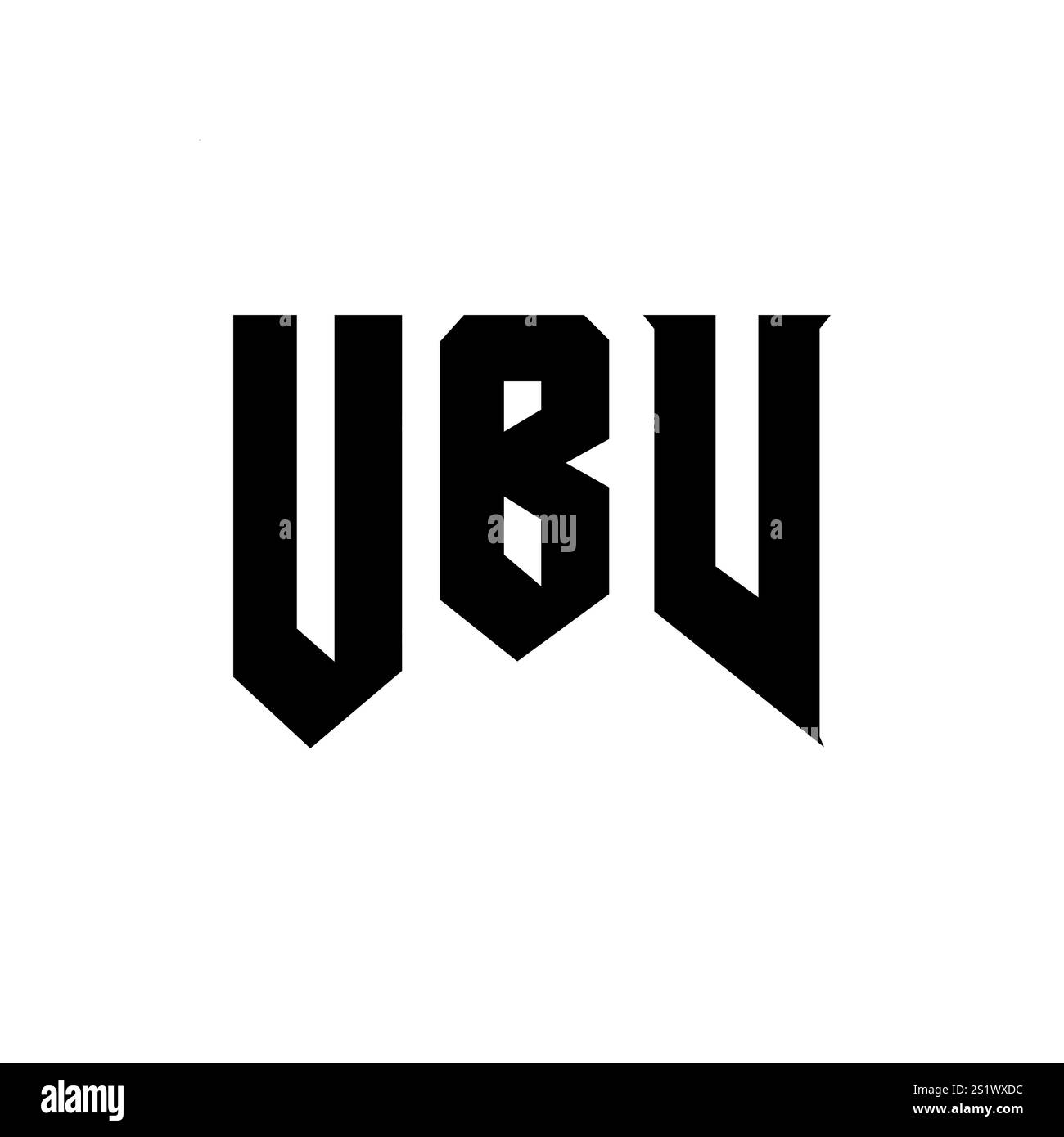 UBV letter logo design for technology company. UBV logo design black ...