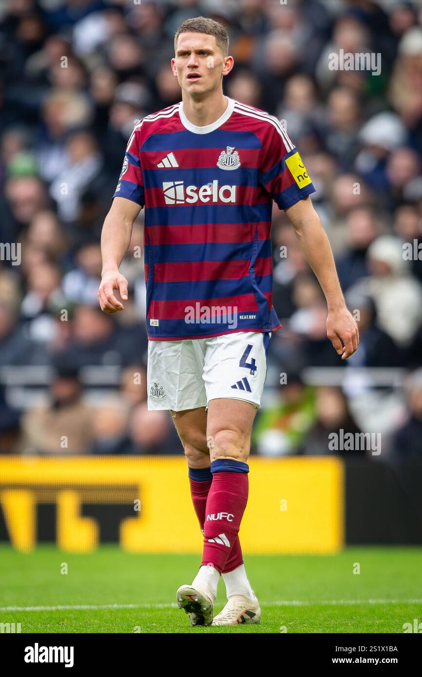 London, England, 4th January 2025. Newcastle United defender Sven